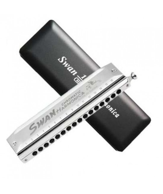 SW1664 天鵝牌16孔64音 半音階口琴 Harmonica